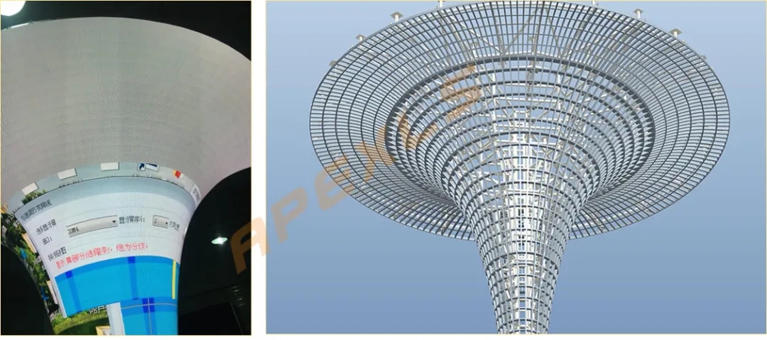 康硕展又一创意巨作，南京龙之谷直径27米的树形喇叭屏，世界之最！