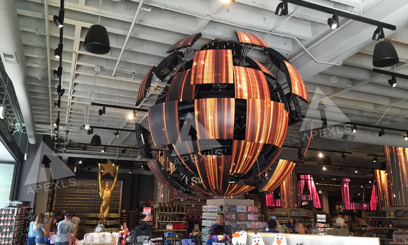 美国好莱坞P5MM直径2.5米LED伸缩球