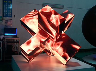 传承与创新的和谐之道-鲁班锁创意显示屏