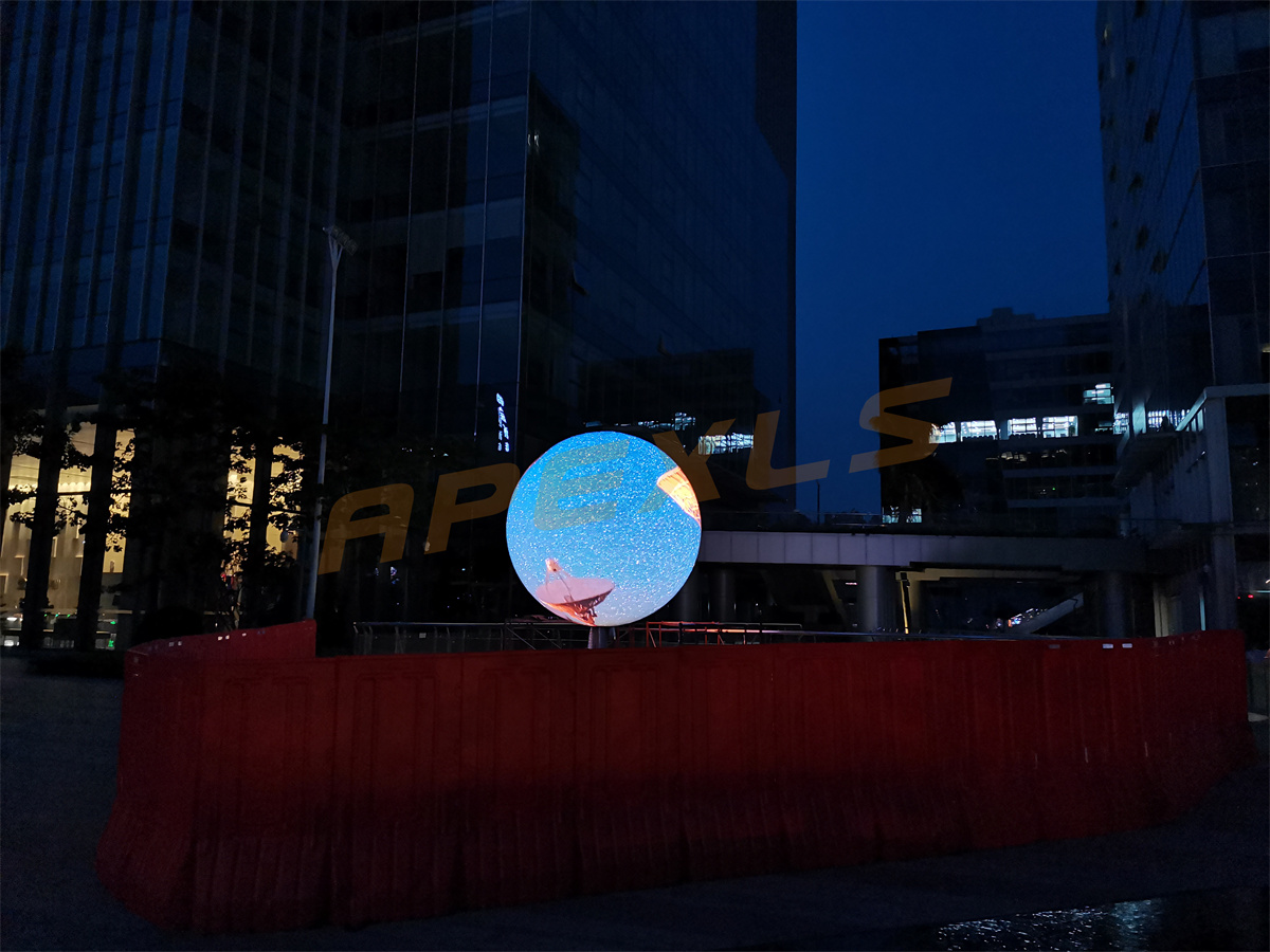 广州直径3米户外创意LED圆球屏