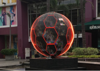 印度尼西亚P6MM户外LED球形显示屏