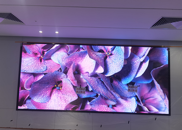 小间距案例-深圳西丽某招商银行承制的P2室内小间距显示屏