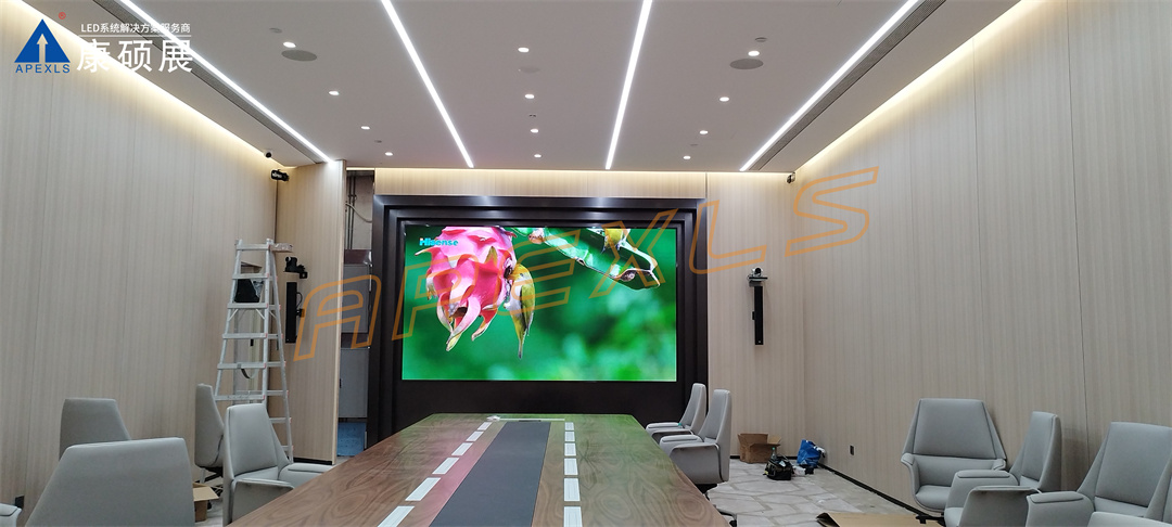 康硕展LED小间距案例，深圳福田联丰大厦P1.25显示屏