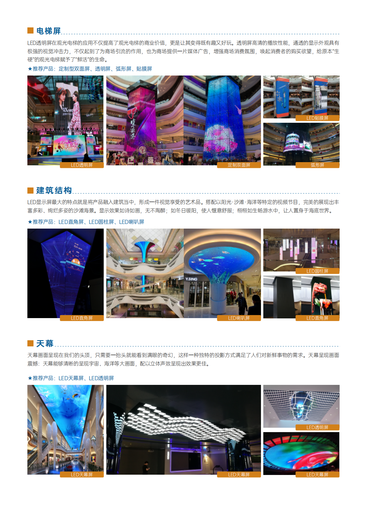 康硕展LED创意显示屏——商业综合体解决方案