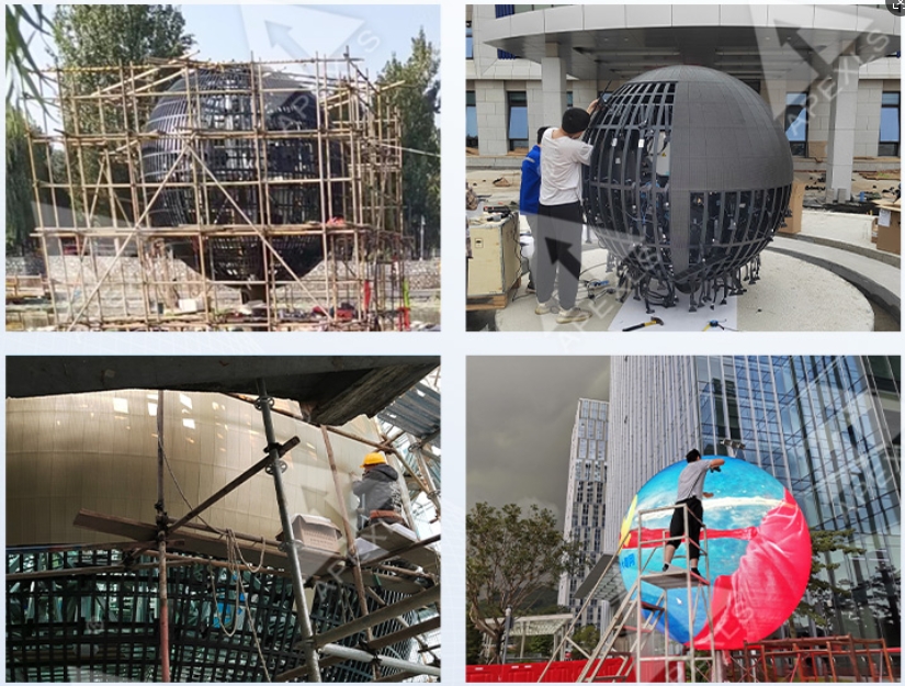 LED球形显示屏安装方案详解  场景营造/技术及资源