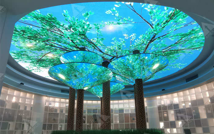 康硕展LED树形喇叭显示屏，丘成桐国际会议中心