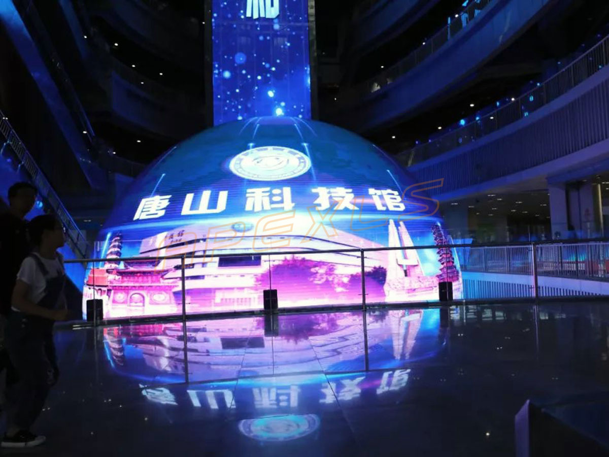 唐山科技馆直径14米LED球形屏